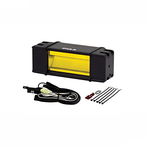 Piaa 22-07206 RF Series Yellow 6-Inch SAE Compliant Fog Beam LED Light Bar Kit with Wiring Harness and Relay and Switch