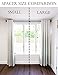 Curtain Perfect Curtain Spacers - Drapery Spacers - Clear, Durable & Reusable Plastic - Snap-On Feature for Easy Install - Curtains Remain Full & Functional - Fits Most Curtain Rods - 8 Pack - Small