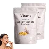 Vitaris Aglio Invecchiato 24 Mesi -300 Conteggio, Aglio Invecchiato 24 Mesi, Ingredienti Naturali, Per Uomini E Donne