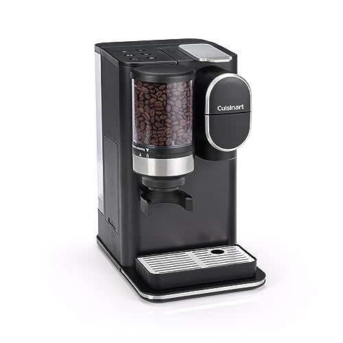 Cuisinart One Cup Grind And Brew Coffee Machine, Bean to cup, Single serve Filter coffee, Stainless...
