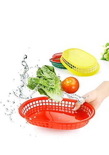 New Star Foodservice Fast Food Baskets, 10.5 x 7 Inch, Set of 36, Red