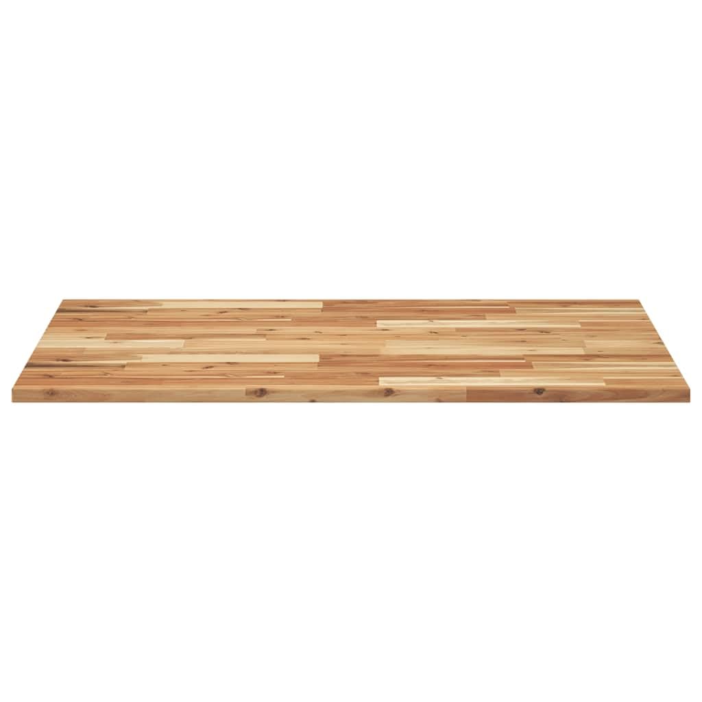 Piano rettangolare in legno di acacia massiccio, 80 x 70 x 2 cm, robusto legno per sala da pranzo, soggiorno, ufficio, giardino, bricolage, ristrutturazione, mobili, accessori, fai da te
