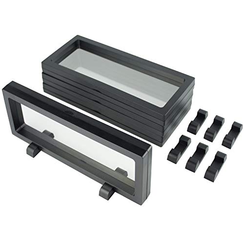 WISHDIAM Suporte de vitrine com moldura flutuante 3D Suporte de suporte para moeda de desafio, medal