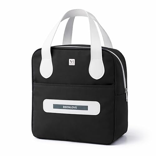 Image of NFI essentials Insulated Lunch Bag for Men Women Large Tiffin Carry Bag Travel Lunch Box Organizer for Office, School, College, Leak-Proof Lunch Cooler Bag