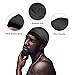 Selalu 3PCS Wave Cap, Silk Durag for Men, Compression Cap for 360, 540, 720 Waves (Black, Blue, Silver)