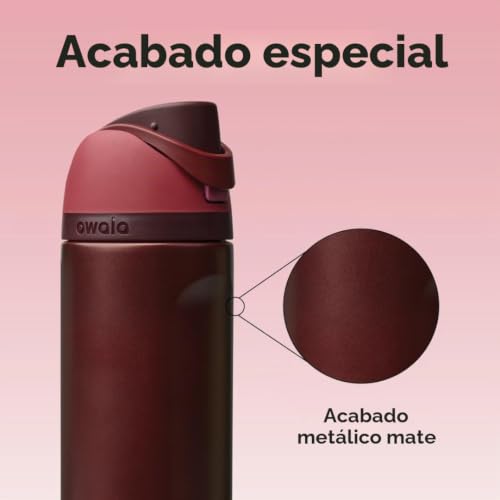 Miniatura 6 de Owala Freesip - Stainless Steel - 24-Oz. - Red Black Cherry Amazon A7