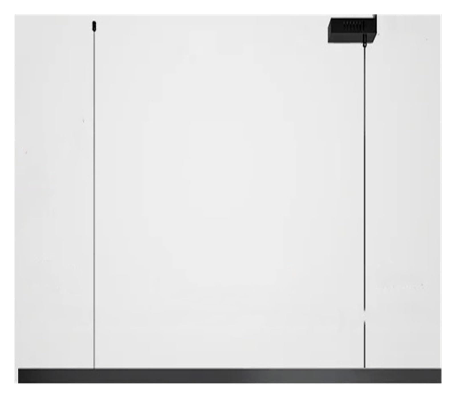 ASerZenith Chandelier, Scandinavian Simple Dining Room Pendant Lights Long Brushed Table Island Bar,1Heads L80Cm