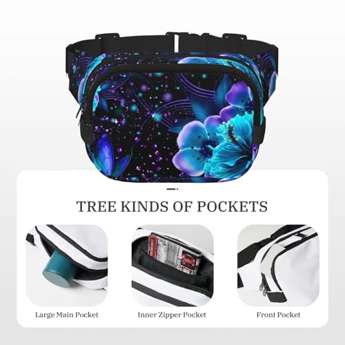 Sac banane papillon bleu grand format pour ne plus manquer de place