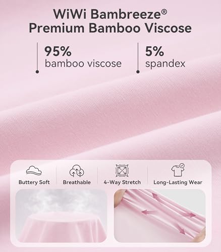 Image of WiWi Bamboo Viscose womens capri pants Wide Leg Pajama Super Soft Lounge knit Sleep shorts Cooling Pj Bottoms S-XXL