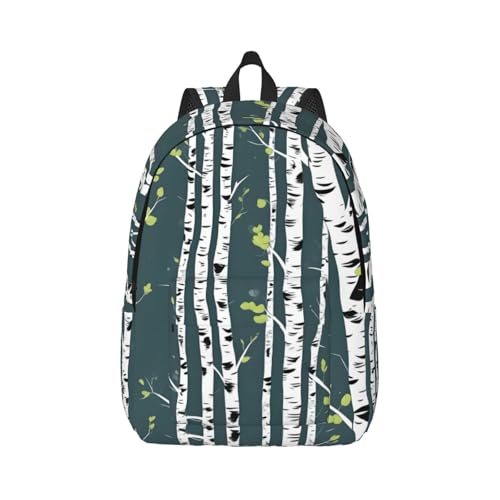 Sac à dos de randonnée imprimé bouleau pour le voyage des adultes