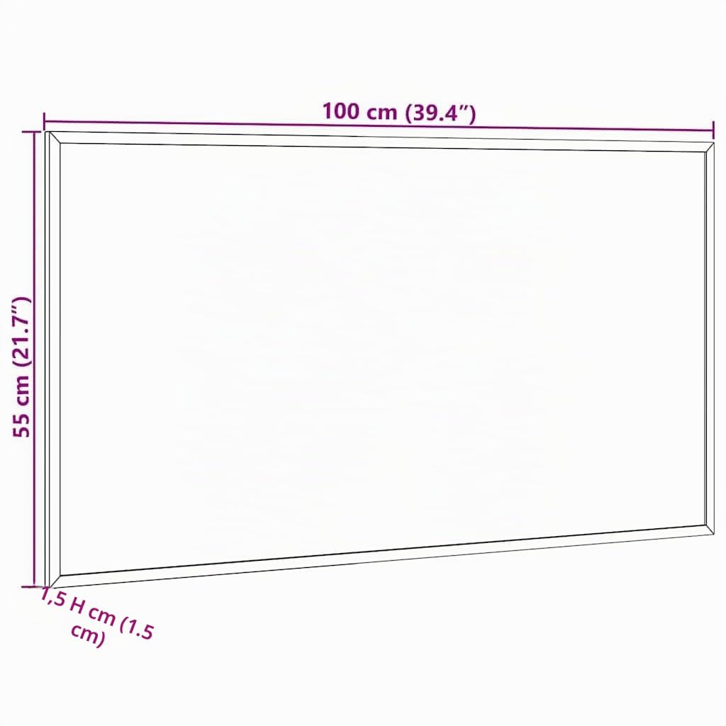 vidaXL Magnetisches Whiteboard mit Rahmen aus massivem Kiefernholz 100 x