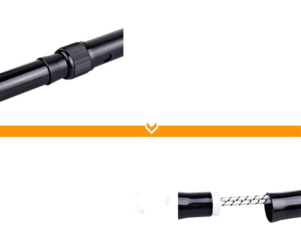 Bastón Plegable de Viaje con luz LED, bastón Ajustable con Bolsa de Transporte, muletas