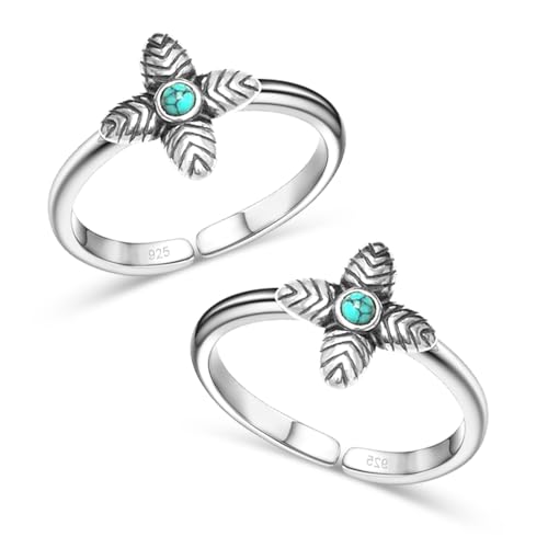 Anillos para dedo del pie de plata de ley perfectos para tus días de playa y verano