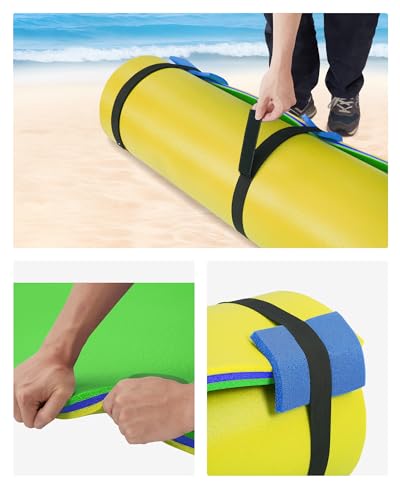 Lily Pad Floating Mat for Lake & Pool, 8'/9'/12' Extra Large Floating Water Mat, 3-Layer Tear-Resistant XPE Foam Suitable for Adults and Kids