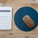 2,4 GHz USB Souris sans fil, sculptée sur bois modèle, Ergonomic Slim Computer Mice pour les enfants