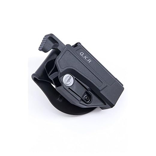 orpaz Glock Thumb Release Holster Polymer giratorio Paddle/Belt W/Tension Adjustment Fits Glock 17/19/22/23/25/26/27/31/32/34/35