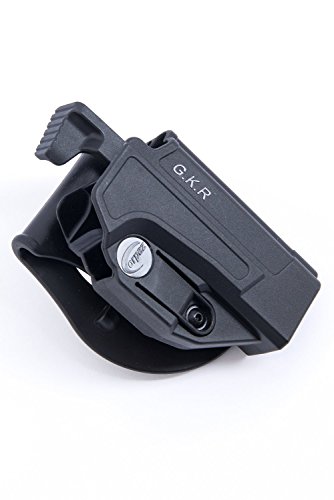 Orpaz Glock Thumb Release Holster Polymer Rotation Paddle/Belt w/ Tension Adjustment Fits Glock 17/19/22/23/25/26/27/31/32/34/35