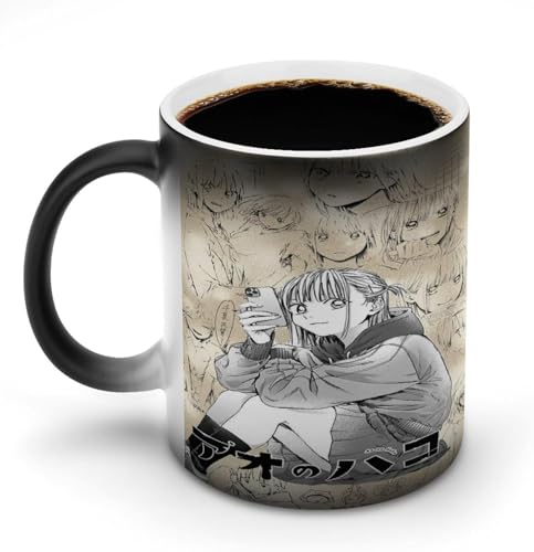 アオのハコ 鹿野千夏 蝶野雛4 マグカップ 熱で色が変わ 湯のみ セラミック 大容量 かわいい カップ 誕生日 クリエイティブ ギフトアイデア セラミック素材 330ml