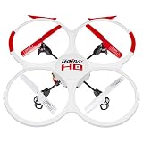 UDI 818A HD Drone Quadcopter with 720p HD Camera Headless Mode with Return to Home Function and Extra Batteries in Exclusive White
