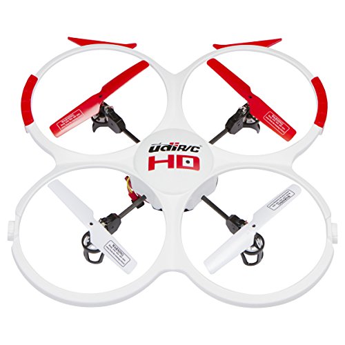 UDI RC 818A HD Drone Quadcopter with 720p HD Camera Headless Mode, Return to Home Function and Batteries - White - Thumbnail 2