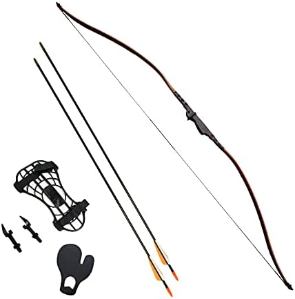 SAS 30-35lbs 22-29″ Robinhood Long Bow for Adult/Youth with Armguard, Finger Tab, Arrow Rest and 2 x Arrows SAS 30-35lbs 22-29″ Robinhood Long Bow for Adult/Youth with Armguard, Finger Tab, Arrow Rest and 2 x Arrows