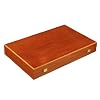 Mahogany Wood Backgammon Set - Board Game - Large, Brown/Red