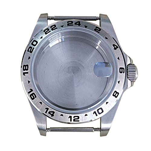 SHEAWA Caja de acero de 39 mm de repuesto para reloj NH34/35/36 piezas de reparación de movimiento