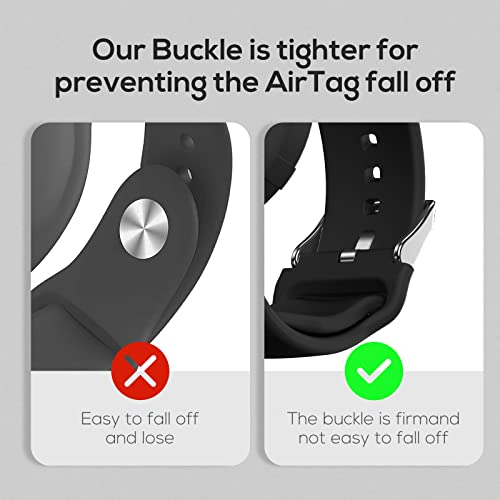 Pulseira AirTag para crianças (pacote com 2), pulseira Airtag de silicone macio para crianças, supor