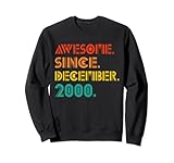 awesome since december 2000 vintage men women birth birthday felpa