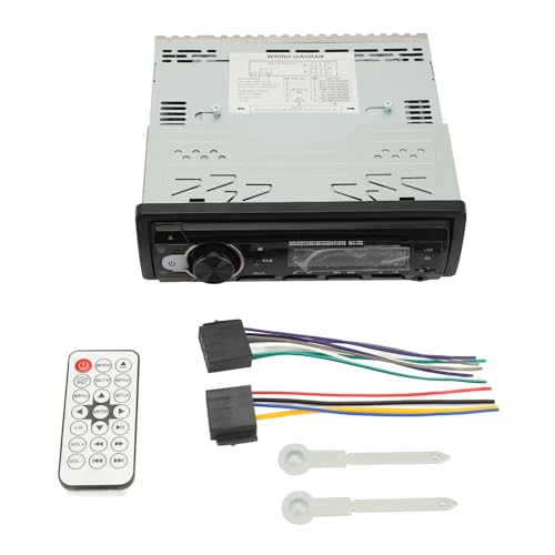 Radio de auto Brilluxa estéreo, reproductor de mp3 Bluetooth, unidad de reproductor de DVD, de audio de automóvil USB, receptor estéreo universal