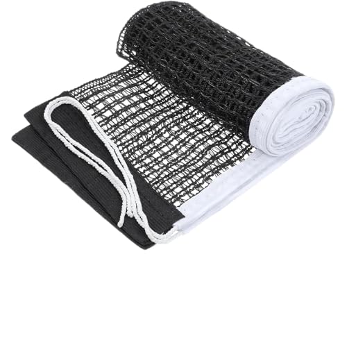 UZYXC 3 Pezzi Set Rete da Ping Pong di Ricambio, Rete per Tavolo da Ping Pong Interno ed Esterno, Set Rete Portatile Allenamento Nero per Tavolo da Gioco, Accessorio Sportivo