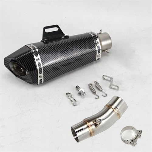 Silencieux d'échappement moto slip-on tube intermédiaire 51 mm Ninja 400 adaptateur central
