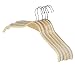 Produktbild Weimay Holzbügel Kleiderbügel Professionell Jackenbügel Kleiderbügel Aufbewahrung Glatte Holzfarbe Trocknen Aufhänger Hemdaufhänger Haushaltsaufhänger Kommerziell Aufhänger 10 Stück 42X12 cm