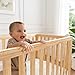 Comfy Cubs Baby Crib for 0 to 3 Years - Adjustable Mattress Height, Natural Wooden Crib for Baby, Elegant Nursery Furniture, Designed in The US - 80 lbs Capacity Nursery Bed - Natural Wood