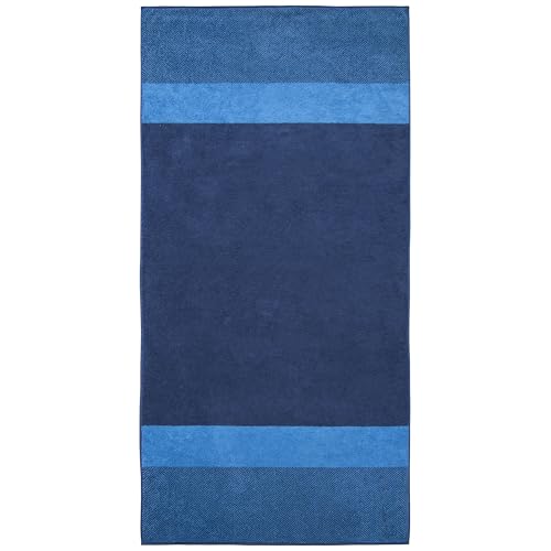 Serviette de sauna xxl Dyckhoff bleu 100x200 drap de relaxation