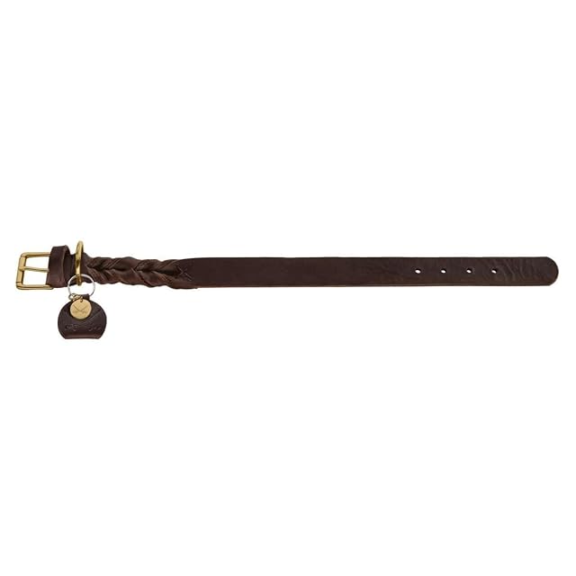 Foto 2 de 8 de HUNTER Sansibar Solid - Collar para Perro de Piel Resistente y Antideslizante, Trenzado, Talla 40 (S), Color…