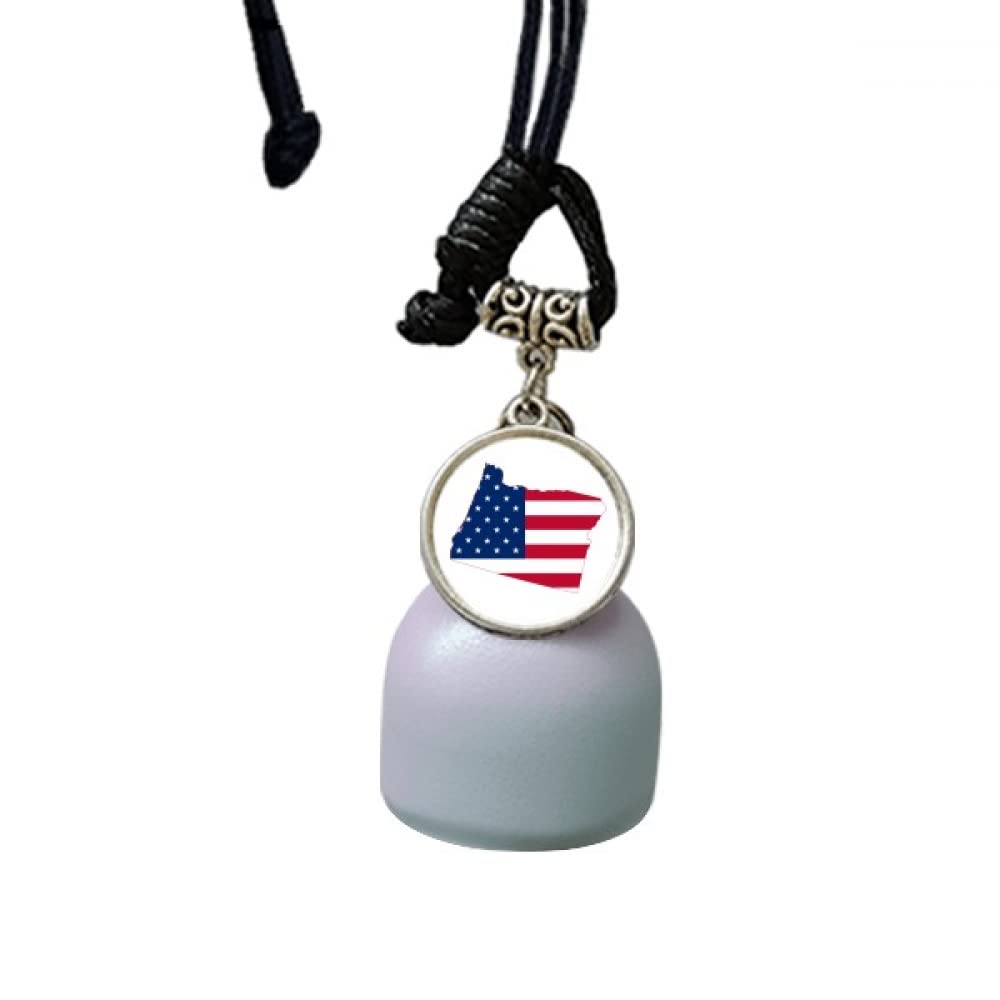 Suspension voiture Oregon USA drapeau américain avec carillon éolien et pendentif étoilé