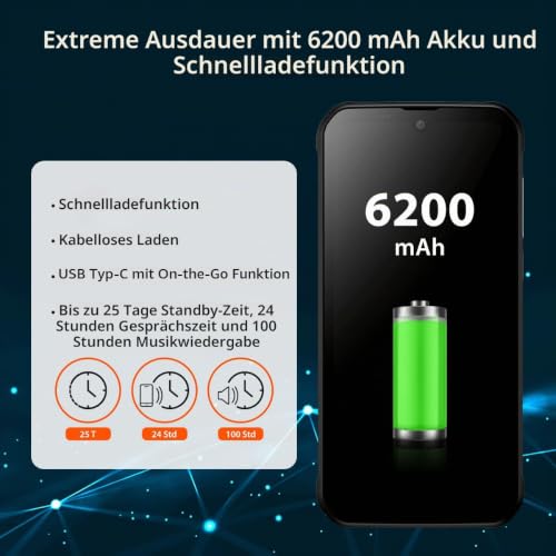 Gigaset GX290 Plus Outdoor Smartphone - wasserdicht IP68, Military Standard 810G - Display Corning...