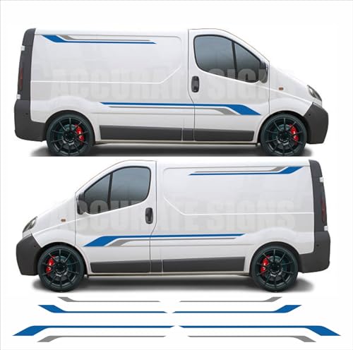 Stickers for Vivaro Camper Van Stripes Motorhome Stripes Decals Kit