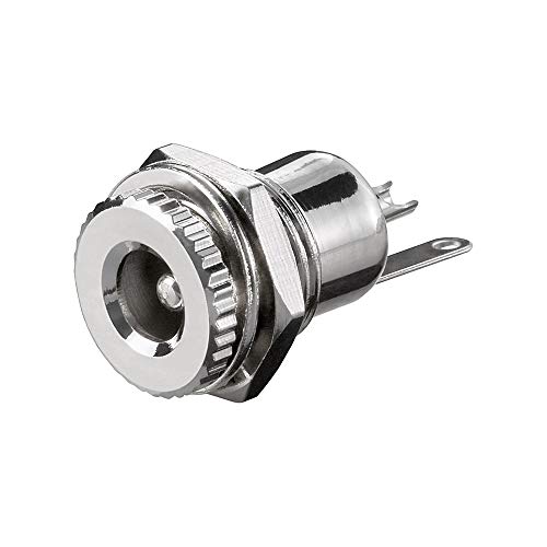 Produktbild DC-Einbaubuchse für Hohlstecker 5,5x2,5mm, Metallausführung - Lötanschluss