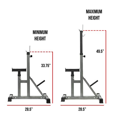Valor Fitness BD-2 Independent Bench Press Stands with Adjustable Uprights and Safety Catches