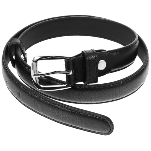 La mejor comparación de Cinturones para Niño para comprar hoy. 41 AOKWAWALIY Cinturón Para Niños Ajustable De Pu Negro Con Hebilla Para Jeans Y Pantalones Escolares 5-8 Años Estilo Versátil Cómodo Y Durable