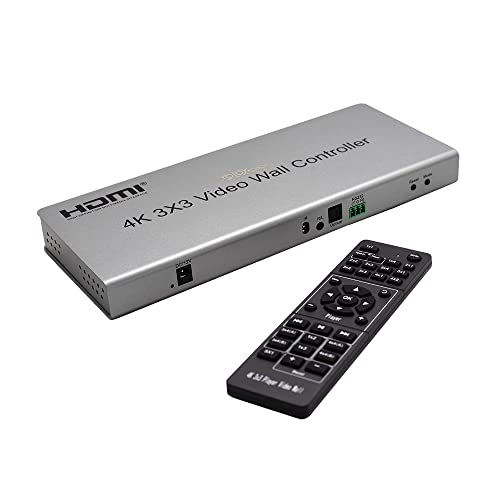 Amazon | XOLORspace TV33 4K 3x3 ビデオ ウォール コントローラー、1