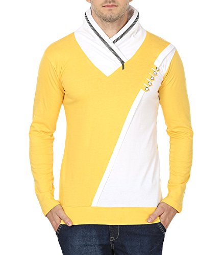Image of Black Collection Men's Plain Slim Fit Full Sleeve T-Shirt