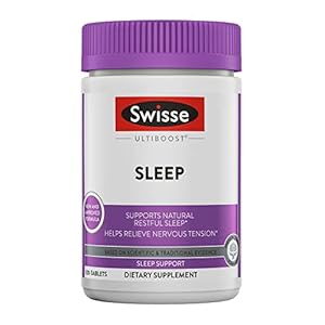 Swisse Sleep Valerian Root Capsules | Valerian Root Extract + Magnesium + Licorice + Hops | Melatonin Free Herbal Sleep…