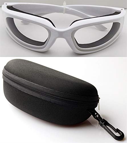OG1B - Gafas unisex de corte de cebolla a prueba de desgarros, gafas de seguridad para cocina, cocina, barbacoa, limpieza, ciclismo; herramienta de protección de ojos; con esponja de sellado
