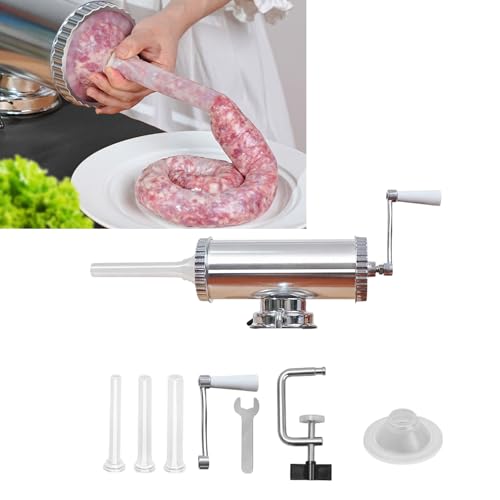 Embutidor manual de carne pequeño para Frankfurter y uso doméstico limpio 3