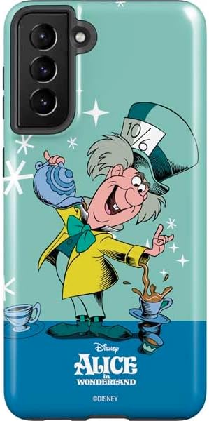 Skinit Pro Phone Case Compatible with Galaxy S21 Plus 5G - Officially Licensed Disney Alice in Wonderland Falling Down The Rabbit Hole Design