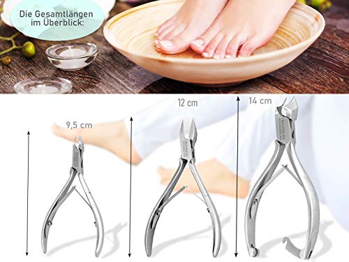 Nageltang voetverzorgingsinstrumenten set 7-delig nageltangen voor sterke nagels huidtang hoeklifter hoekvijl voor manicure en pedicure als set aanbieding - Image 3