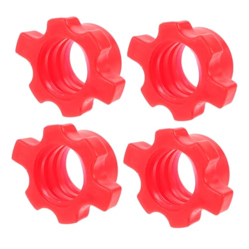 OSOLADY 4pcs Barbell Nut Clips Dumbbell Collars for Home Fitness Equipment Secure Weight Locking System Multipurpose Use for Weightlifting for Home Gym Setup